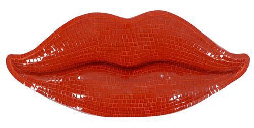 別墅區嘴唇雕塑廠家 大型戶外擺件 抽象不銹鋼嘴唇雕塑廠