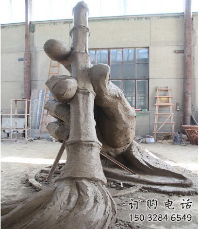 大型毛筆雕塑廠家 抽象小品 戶外不銹鋼毛筆雕塑加工