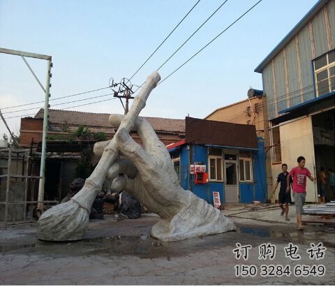 彩繪毛筆雕塑廠家 公園廣場擺件 街頭不銹鋼毛筆雕塑廠加工