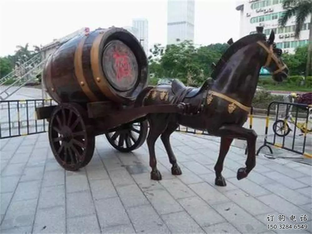 園林酒罐雕塑廠家 仿古公園小品 中式酒罐雕塑廠