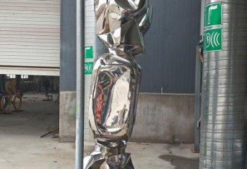 廣場糖果雕塑廠家 抽象戶外小品 大型不銹鋼糖果雕塑廠