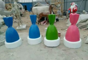 戶外糖果雕塑廠家 噴漆小品 歐式不銹鋼糖果雕塑廠