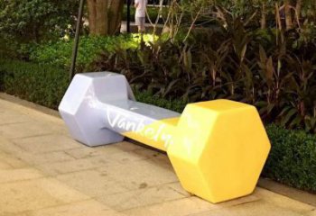 異形啞鈴雕塑廠家 現(xiàn)代廣場小品 創(chuàng)意不銹鋼啞鈴雕塑廠