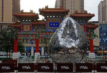 廣場百家姓雕塑廠家 公園小品 戶外不銹鋼百家姓雕塑定做