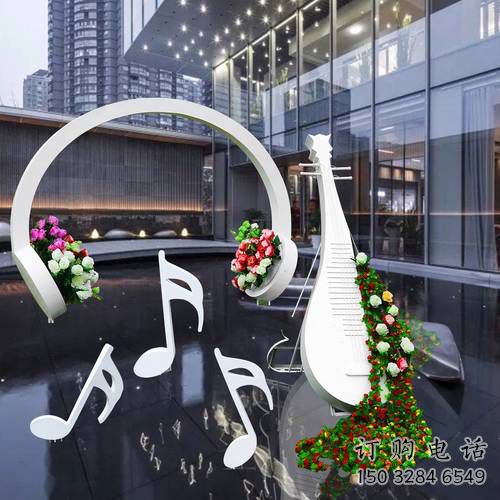 大型耳機雕塑廠家 鍛造小品 戶外不銹鋼耳機雕塑廠