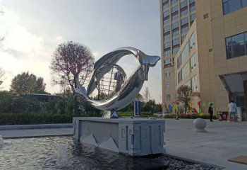 鏤空眼球雕塑廠家 大型園林小品 住宅小區不銹鋼眼球雕塑廠