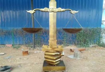 戶外天平雕塑廠家 噴漆小品 創意不銹鋼天平雕塑廠