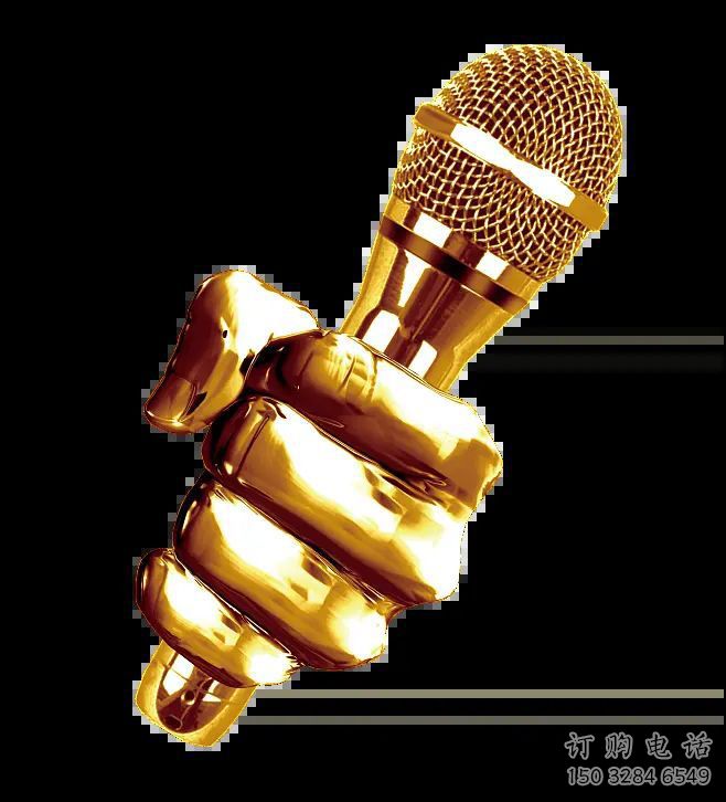 鍍金話筒雕塑廠家 鑄造擺件 戶外不銹鋼話筒雕塑生產廠