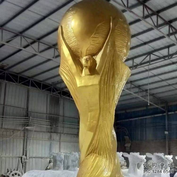 抽象獎杯雕塑廠家 創(chuàng)意小品 現(xiàn)代不銹鋼獎杯雕塑定做