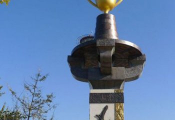 商業(yè)街獎(jiǎng)杯雕塑廠家 公園廣場(chǎng)擺件 大型不銹鋼獎(jiǎng)杯雕塑廠