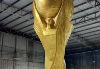 抽象獎(jiǎng)杯雕塑廠家 創(chuàng)意小品 現(xiàn)代不銹鋼獎(jiǎng)杯雕塑定做