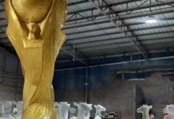 中式獎(jiǎng)杯雕塑廠家 仿古公園小品 游樂(lè)場(chǎng)不銹鋼獎(jiǎng)杯雕塑廠