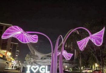 創意花傘雕塑廠家 現代小品 公園不銹鋼花傘雕塑廠