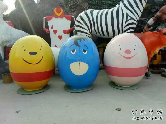 戶(hù)外不倒翁雕塑廠家 噴漆小品 彩繪不倒翁雕塑廠