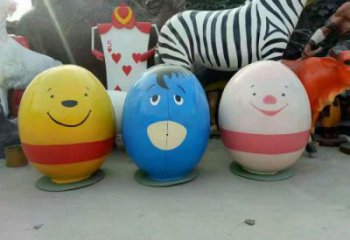 戶外不倒翁雕塑廠家 噴漆小品 彩繪不倒翁雕塑廠