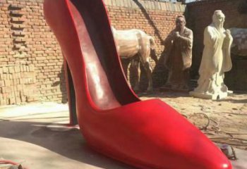 廣場高跟鞋雕塑廠家 公園小品 創意高跟鞋雕塑廠