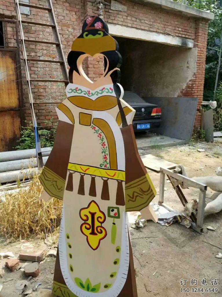 大型皮影雕塑廠家 烤漆小品 抽象皮影雕塑廠