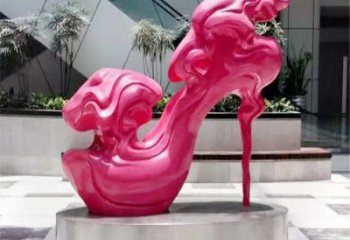 抽象高跟鞋雕塑廠家 彩繪工藝小品 戶外高跟鞋雕塑價(jià)格