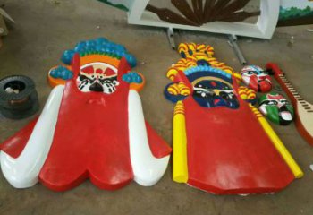 彩繪皮影雕塑廠家 烤漆擺件 街頭皮影雕塑制作