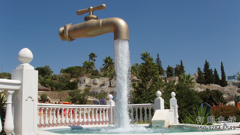 仿古水龍頭雕塑廠家 草地小品 房地產水龍頭雕塑廠