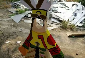 中式皮影雕塑廠家 烤漆小品 游樂(lè)場(chǎng)皮影雕塑廠