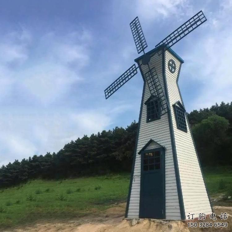 烤漆大風車雕塑廠家 現(xiàn)代小品 戶外大風車雕塑廠
