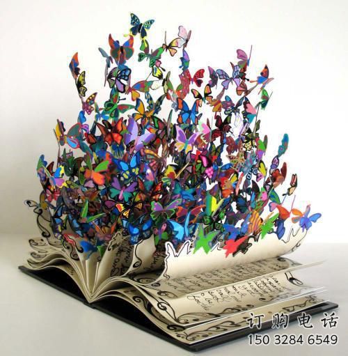 幾何蝴蝶樹雕塑廠家 公園廣場小品 現代不銹鋼蝴蝶樹雕塑廠