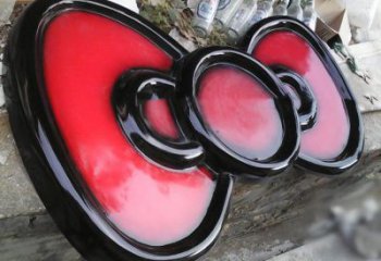 大型蝴蝶結雕塑廠家 彩繪工藝小品 廣場蝴蝶結雕塑價格