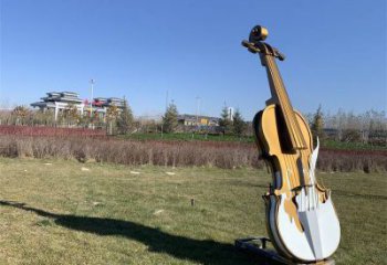 抽象琵琶雕塑廠家 歐式公園小品 戶(hù)外不銹鋼琵琶雕塑廠