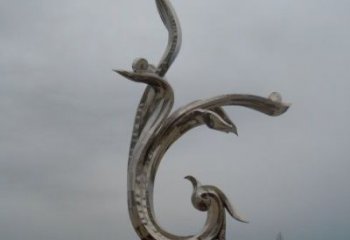 廣場馬蘭花雕塑廠家 戶外創(chuàng)意小品 現(xiàn)代不銹鋼馬蘭花雕塑廠