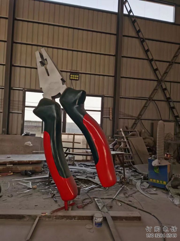 抽象螺釘雕塑廠家 歐式公園小品 戶外不銹鋼螺釘雕塑廠