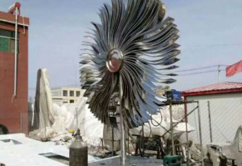 現代白樺樹雕塑廠家 大型別墅區擺件  戶外不銹鋼白樺樹雕塑廠