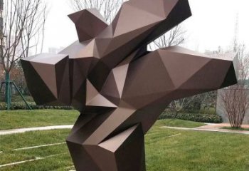 幾何太極雕塑廠家 公園廣場小品 現代太極雕塑廠