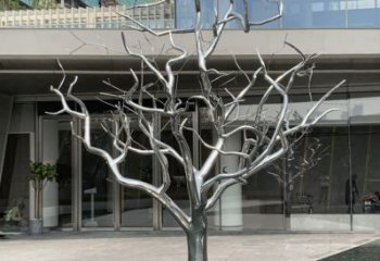 廣場樹枝雕塑廠家 創意小品 現代不銹鋼樹枝雕塑廠
