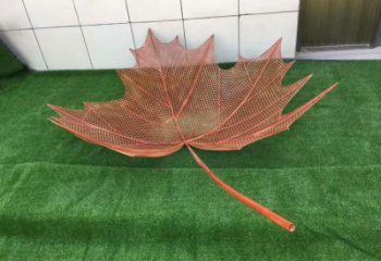 大型葉片雕塑廠家 鍛造小品 鏤空不銹鋼葉片雕塑廠