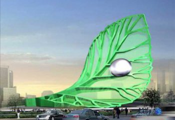 創(chuàng)意花葉雕塑廠家 現(xiàn)代烤漆小品 公園不銹鋼花葉雕塑廠