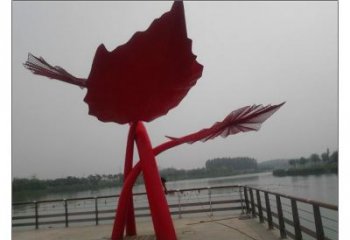 大型樹葉子雕塑廠家 鍛造小品 歐式不銹鋼樹葉子雕塑廠