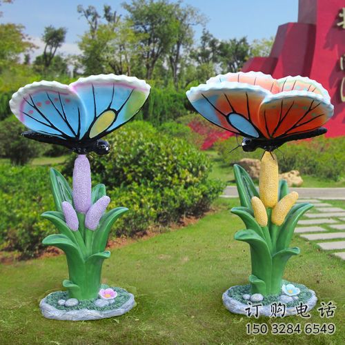烤漆郁金香雕塑廠家 創意小品 彩繪不銹鋼郁金香雕塑廠