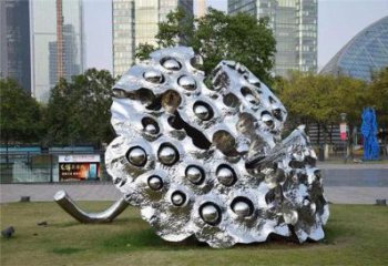 異形蓮蓬雕塑廠家 現代公園小品 廣場不銹鋼蓮蓬雕塑廠