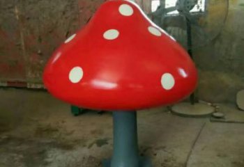 現代蘑菇雕塑廠家 大型別墅區擺件 烤漆不銹鋼蘑菇雕塑價格