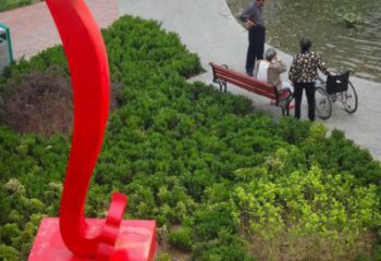 烤漆如意雕塑廠家 戶外廣場小品 創(chuàng)意不銹鋼如意雕塑制作