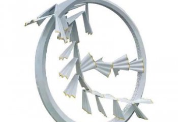 大型花環(huán)雕塑廠家 鍛造小品 創(chuàng)意不銹鋼花環(huán)雕塑廠