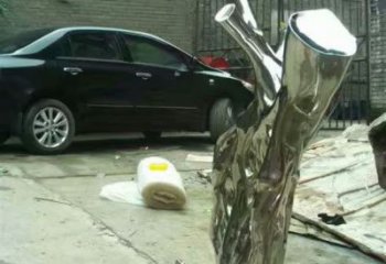 異形樹墩雕塑廠家 現代小品 公園不銹鋼樹墩雕塑加工