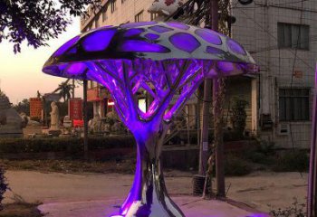 異形樹冠雕塑廠家 現(xiàn)代小品 拉絲不銹鋼樹冠雕塑廠