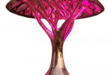 幾何樹冠雕塑廠家 發(fā)光小品 現(xiàn)代不銹鋼樹冠雕塑價格