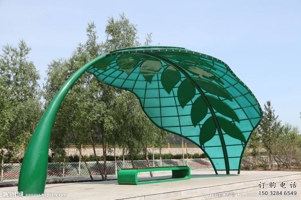 房地產芭蕉葉雕塑廠家 創意擺件 現代不銹鋼芭蕉葉雕塑廠