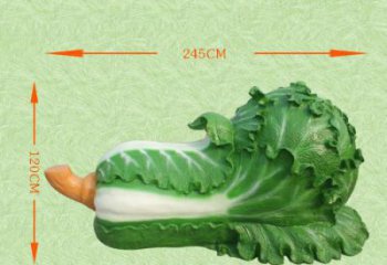 烤漆白菜雕塑廠家 彩繪仿真小品 歐式不銹鋼白菜雕塑廠