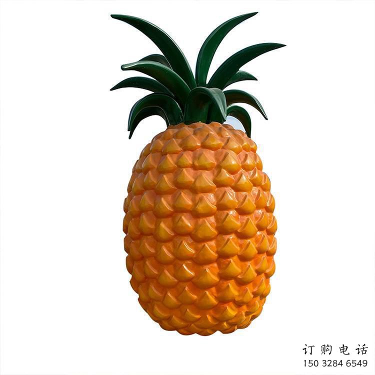 創(chuàng)意菠蘿雕塑廠家 仿真小品 公園菠蘿雕塑廠