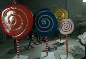 現(xiàn)代棒棒糖雕塑廠家 大型別墅區(qū)擺件 仿真棒棒糖雕塑價(jià)格