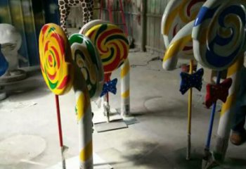 幾何棒棒糖雕塑廠家 幼兒園小品 仿真棒棒糖雕塑報(bào)價(jià)